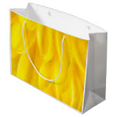 Gelbe Petals Geschenktasche - Große Geschenktüte (Rückseite Schrägansicht)