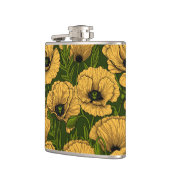 Gelbe Pfeffer auf dunkelgrün Flachmann (Links)