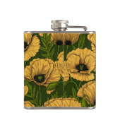 Gelbe Pfeffer auf dunkelgrün Flachmann (Rückseite)