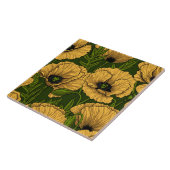 Gelbe Pfeffer auf dunkelgrün Fliese (Seite)