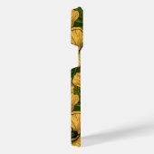 Gelbe Pfeffer auf dunkelgrün iPhone Hülle (Rechte Seite)