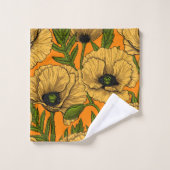 Gelbe Pfeffer Badhandtuch Set (Waschlappen)