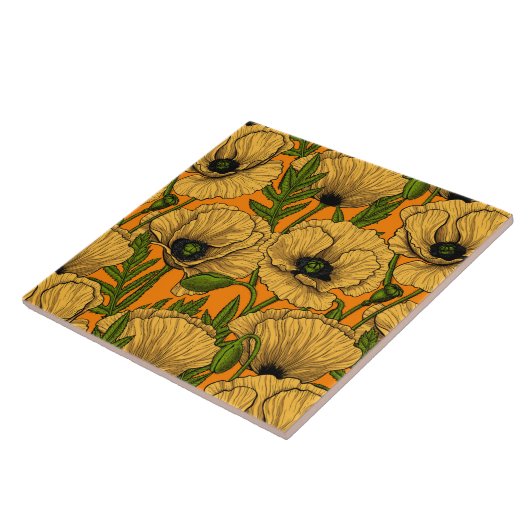 Gelbe Pfeffer Fliese (Seite)