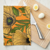 Gelbe Pfeffer Geschirrtuch (Viertel Falte)