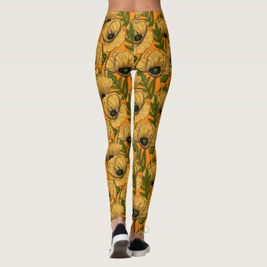 Gelbe Pfeffer Leggings (Rückseite)