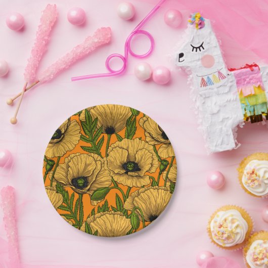 Gelbe Pfeffer Pappteller (Party)