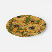 Gelbe Pfeffer Pappteller (Schrägansicht)