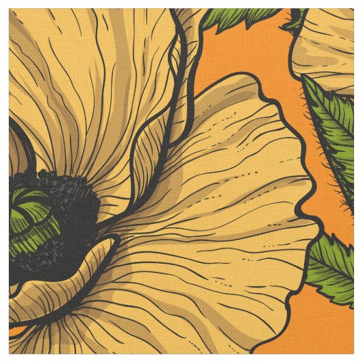 Gelbe Pfeffer Stoff (Nahaufnahme)