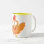 Gelbe Pfeil-Tasse Zweifarbige Tasse (VorderseiteRechts)