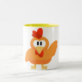 Gelbe Pfeil-Tasse Zweifarbige Tasse (Mittel)