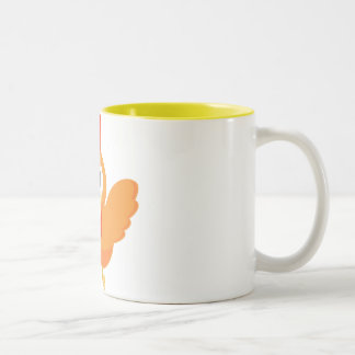 Gelbe Pfeil-Tasse Zweifarbige Tasse