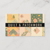 Gelbe Pfirsich-Quilt-Patchwork-Handmade-Kleidung Visitenkarte (Vorderseite)