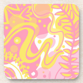 Gelbe Pflanze Getränkeuntersetzer