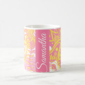 Gelbe Pflanze Kaffeetasse (Mittel)