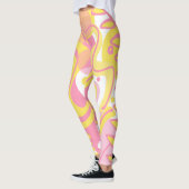 Gelbe Pflanze Leggings (Links)
