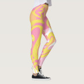 Gelbe Pflanze Leggings (Rechts)