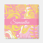 Gelbe Pflanze Magnet (Vorne)