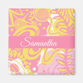 Gelbe Pflanze Magnet