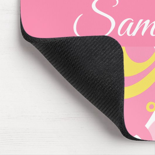 Gelbe Pflanze Mousepad (Ecke)