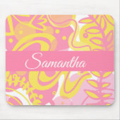 Gelbe Pflanze Mousepad (Vorne)