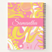 Gelbe Pflanze Notizblock (Rückseite)