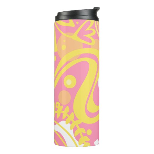 Gelbe Pflanze Thermosbecher (Nach links gedreht)