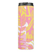 Gelbe Pflanze Thermosbecher (Rückseite)