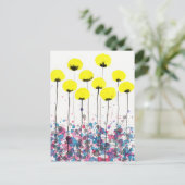 Gelbe Pflaumen, Cottagecore-Blume Postkarte (Stehend Vorderseite)