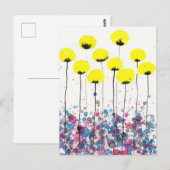 Gelbe Pflaumen, Cottagecore-Blume Postkarte (Vorne/Hinten)