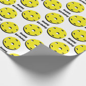 Gelbe Pflücken auf Papier Geschenkpapier (Ecke)