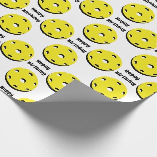 Gelbe Pflücken auf Papier Geschenkpapier (Ecke)