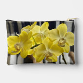 Gelbe Phalaenopsis Orchide Blume Zubehörtasche (Rückseite)
