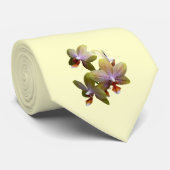 Gelbe Phalaenopsis Orchius Krawatte (Gerollt)