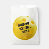 Gelbe Pickleball-Balls Pickleball-Party Geschenktütchen (Vorderseite)