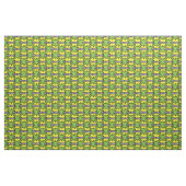 Gelbe Pickleballs - benutzerdefinierter Hintergrun Stoff (Fat Quarter (45,7 x 55,9 cm))