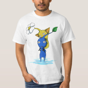 Gelbe Pikmin, blaue Pikmin T-Shirt