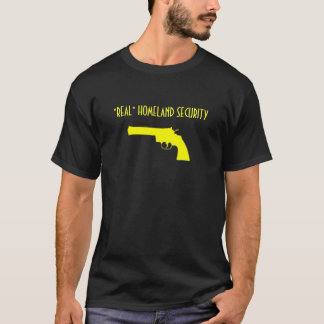 gelbe Pistole, "WIRKLICHE" HEIMAT-SICHERHEIT T-Shirt
