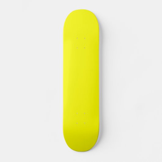 Gelbe Plattform Skateboard (Vorderseite)