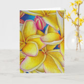 Gelbe Plumeria Karte (Gelbe Blume)