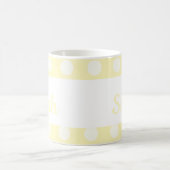 Gelbe Poka-Punkte  Kaffeetasse (Mittel)
