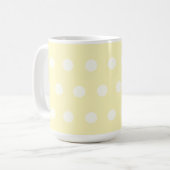 Gelbe Poka Punkte Kaffeetasse (Vorderseite Links)