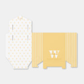 Gelbe Polka-Dosen-Streifen-Feigwarenbox Geschenkschachtel (Ungefaltet)