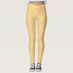 Gelbe Polka-Dot-Leggings Leggings