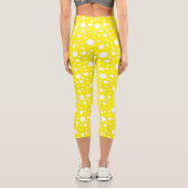 Gelbe Polka Dots Capri Leggings (Rückseite)