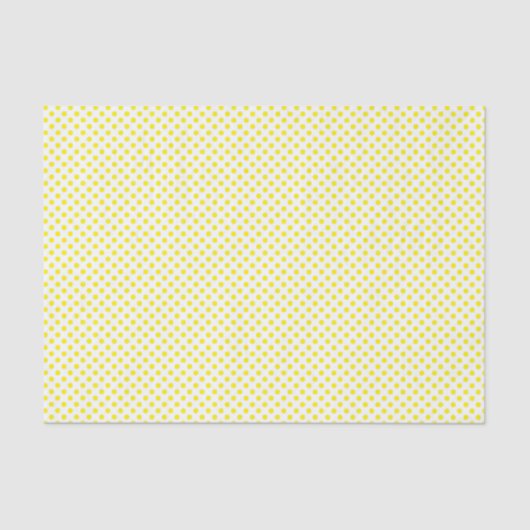Gelbe Polka Dots Seidenpapier (Vorderseite)