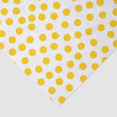 Gelbe Polka Dots Seidenpapier (Ausschnitt)