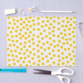 Gelbe Polka Dots Seidenpapier (Handwerk)