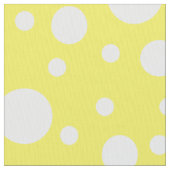 Gelbe Polka Dots Stoff (Nahaufnahme)