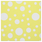 Gelbe Polka Dots Stoff (Muster)