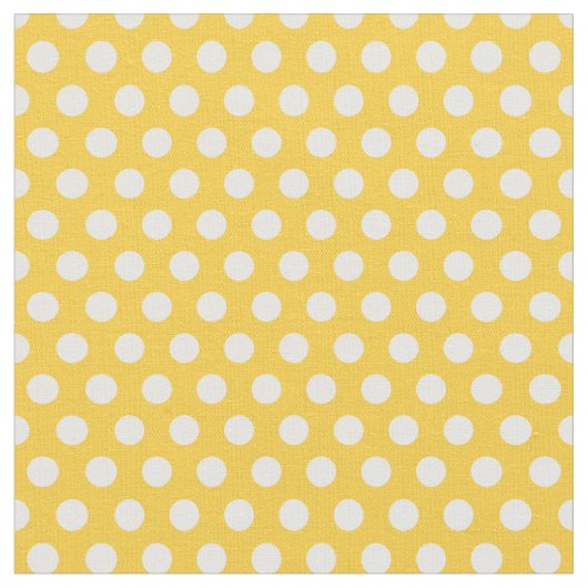 Gelbe Polka Dots Stoff (Nahaufnahme)